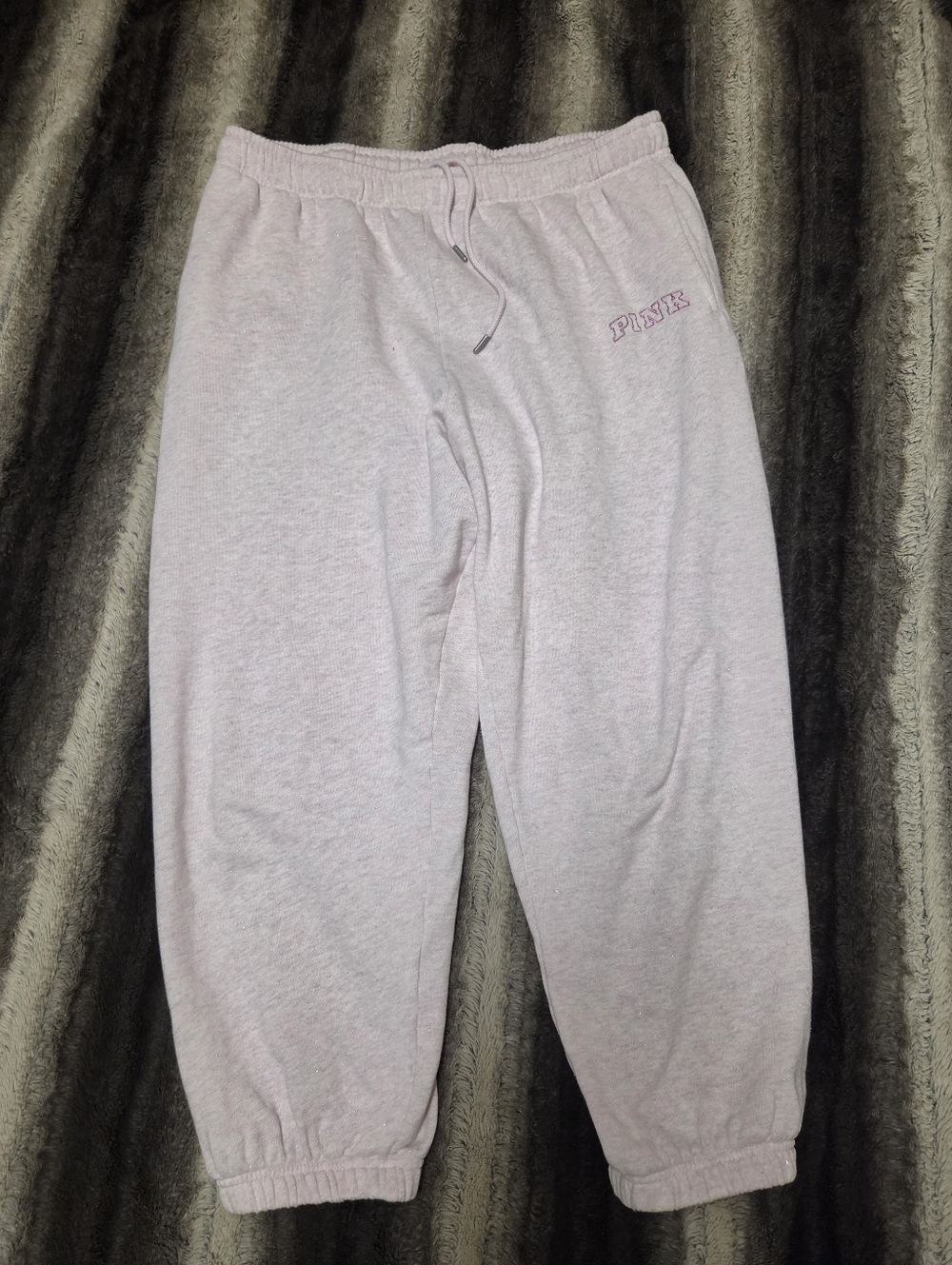 PINK Victoria's Secret Light Pink  Jogger Sweatpants Size Xl